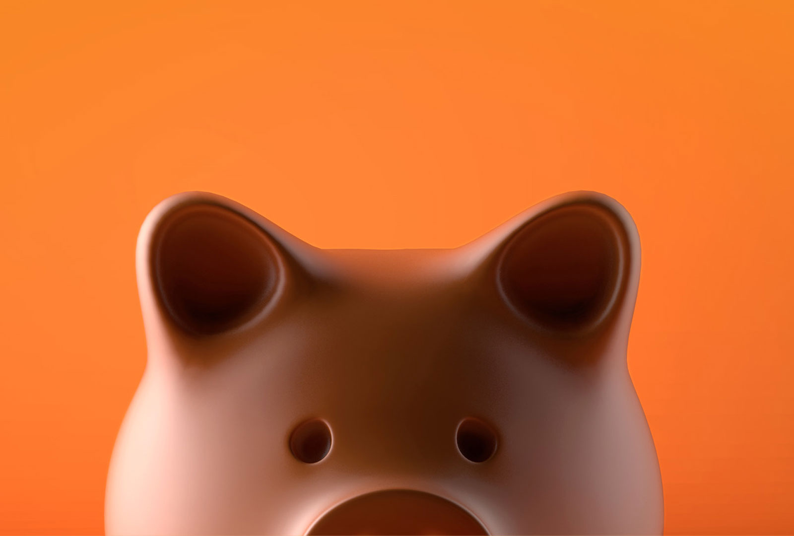 Advertisements | Mortgage Rate Switcher | Piggy bank on orange background